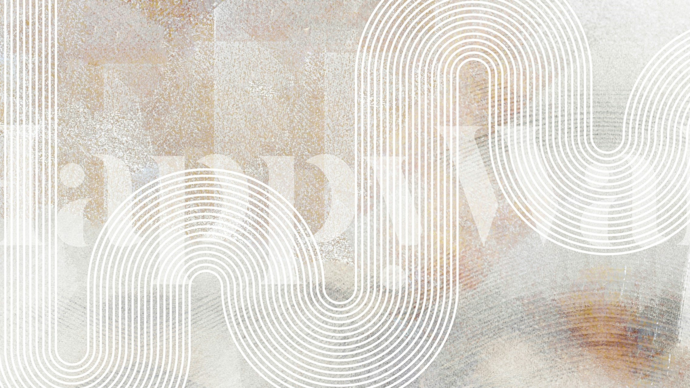 Abstract wallpaper with flowing lines in pastel colors