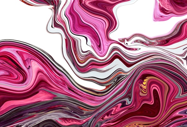 Viva Magenta Fluid Waves