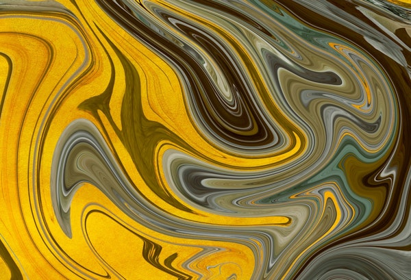 Fluid gold abstract