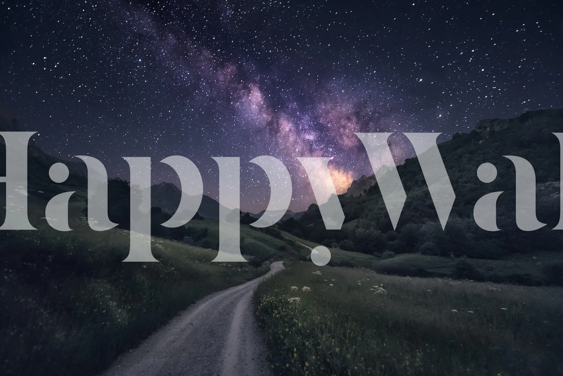 Path to the Stars wallpaper in a room