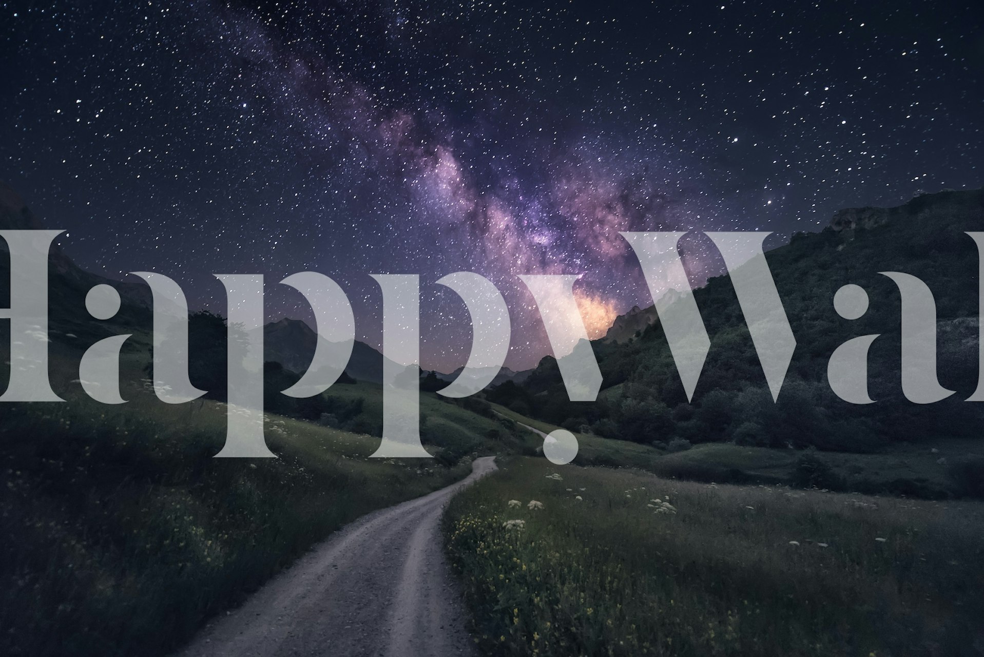 Path to the Stars wallpaper in a room