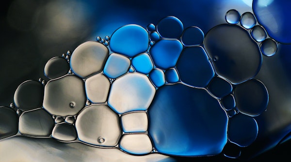 In the blue darkness