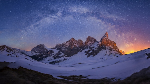 Baita Segantini Under The Night Sky
