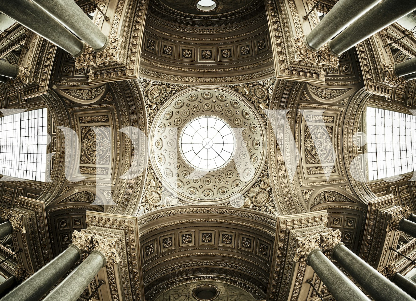 Versailles III palace interior ceiling wall mural
