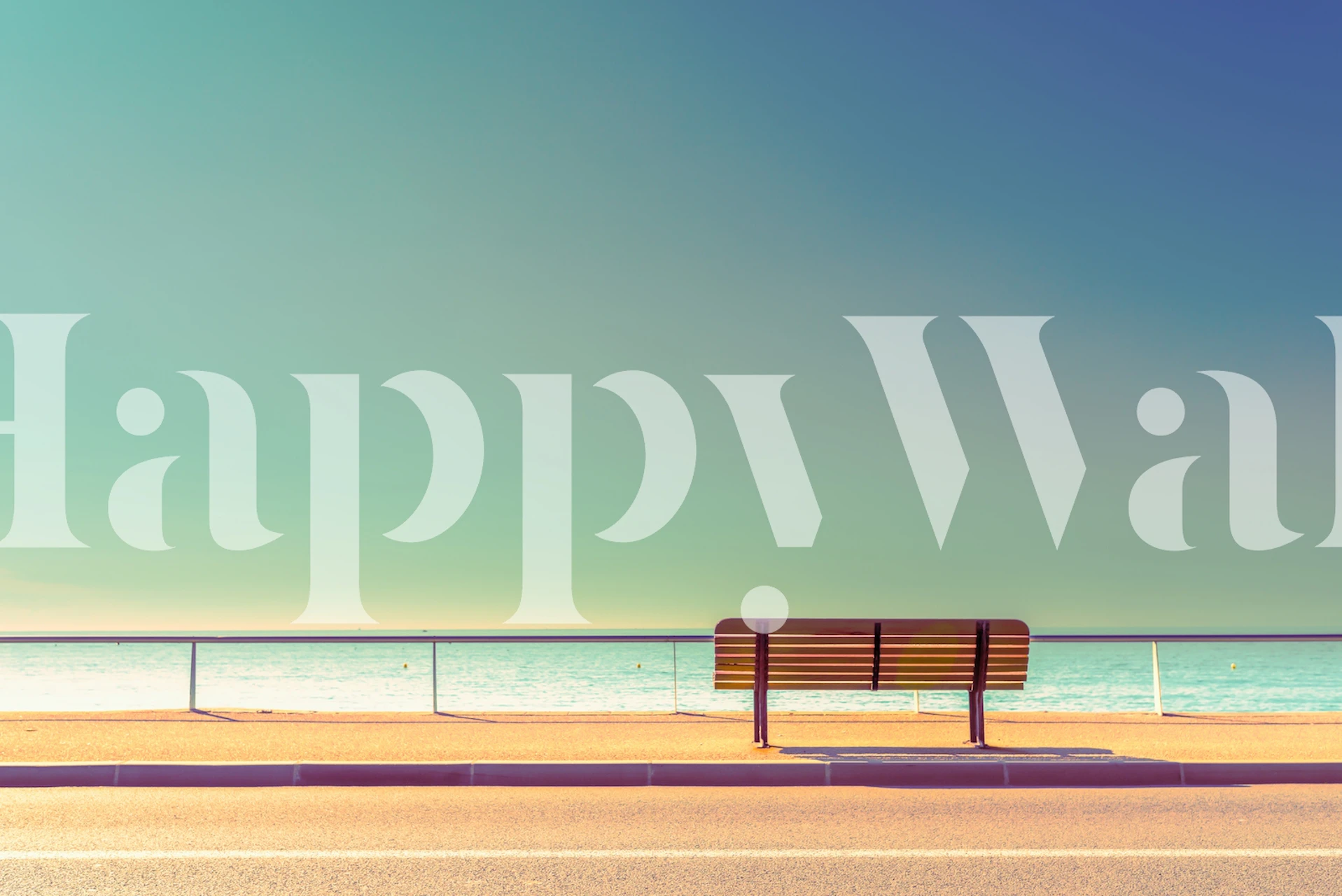 The Bench wallpaper in a serene room setting