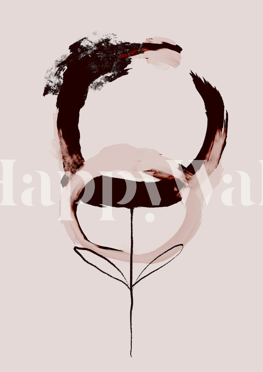 Coffee-inspired wallpaper in a room