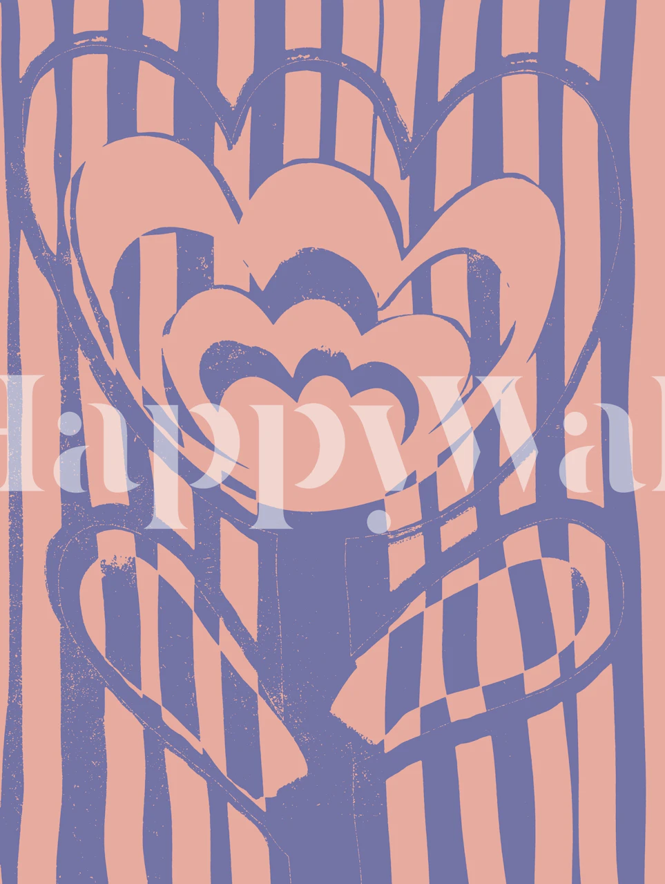 Giant flower wallpaper in a modern room