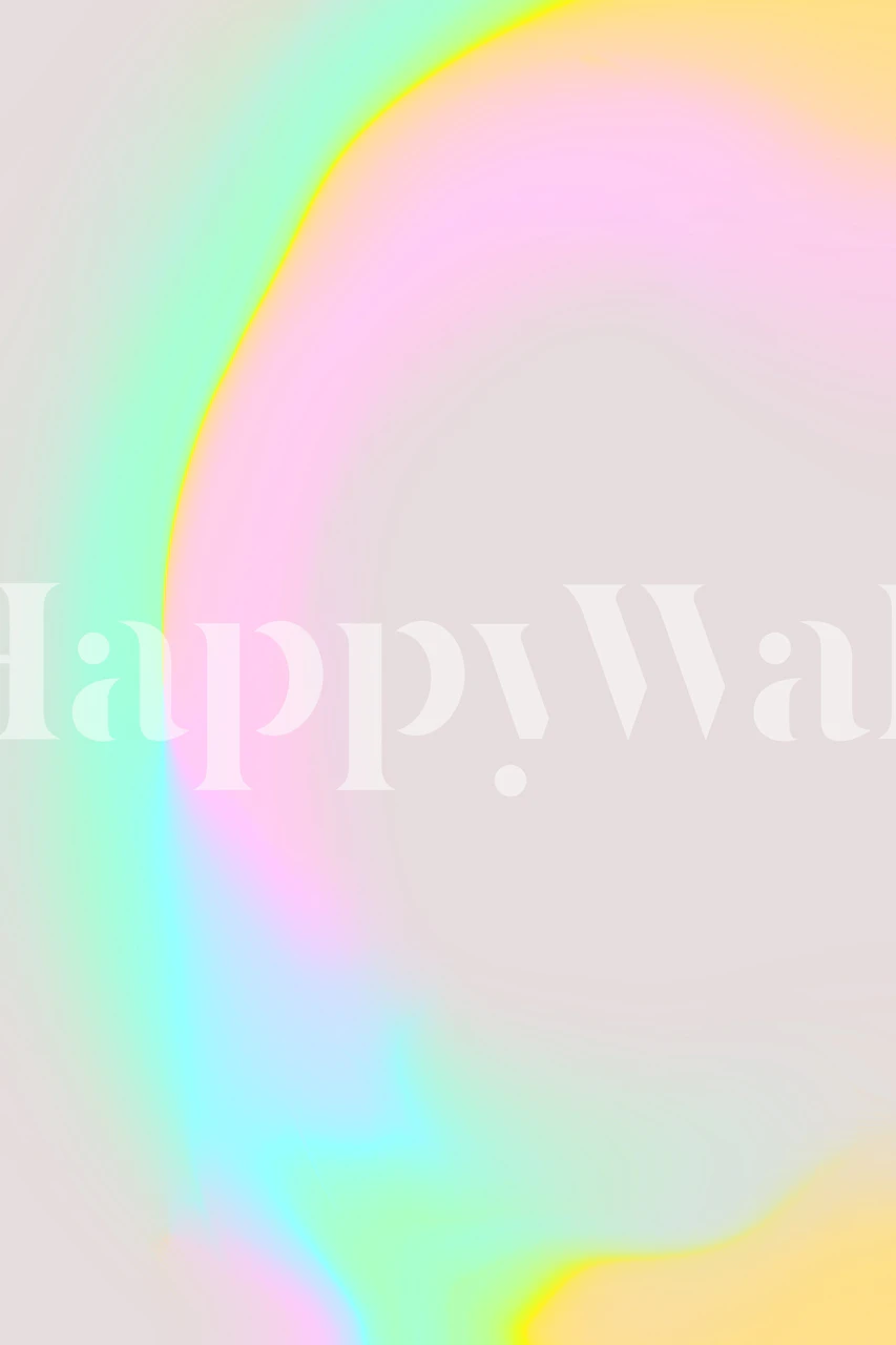 Colorful wallpaper design in modern interior