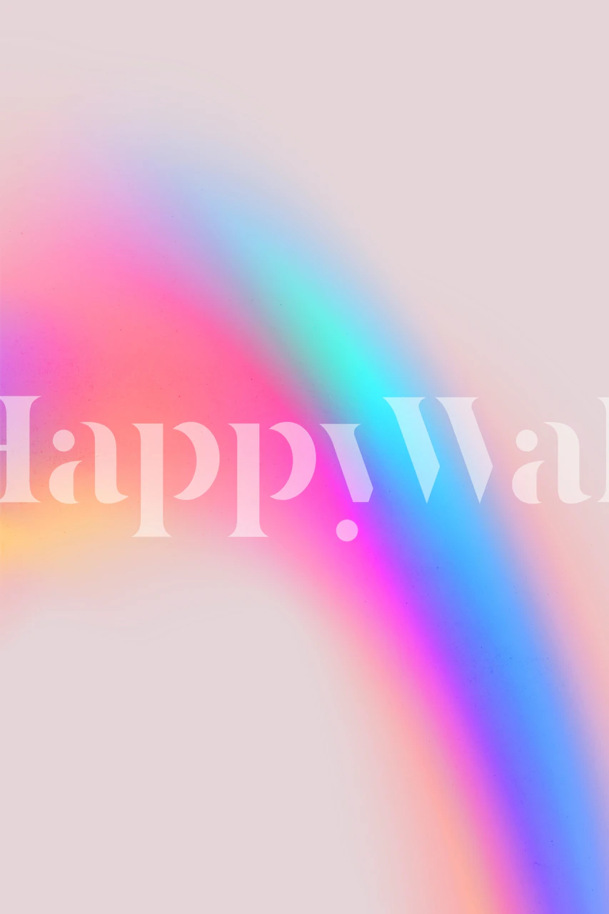 Colorful rainbow pattern wallpaper featuring vibrant hues