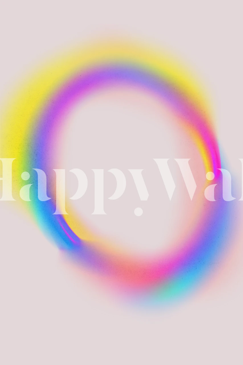 Papier peint coloré et vibrant dans une pièce