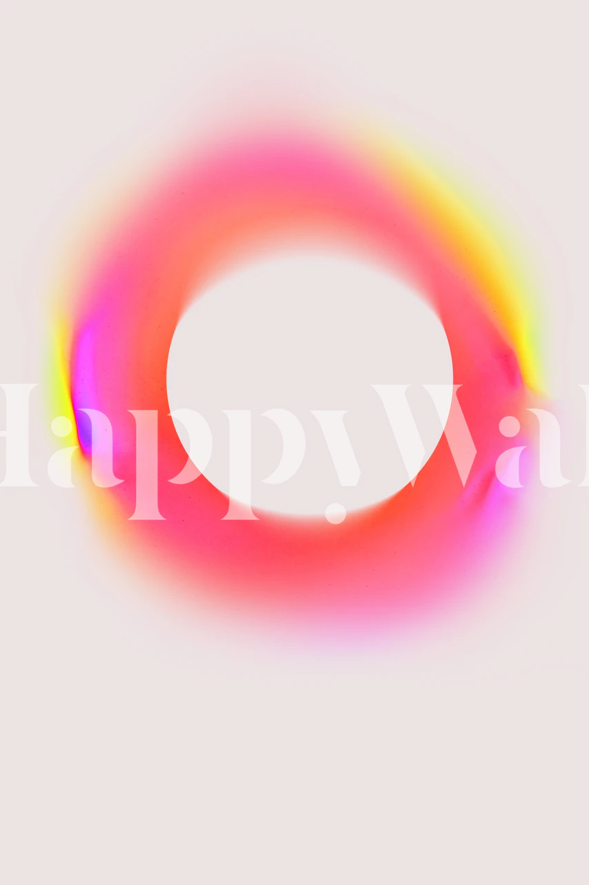Colorful abstract circular design with gradient shades wallpaper