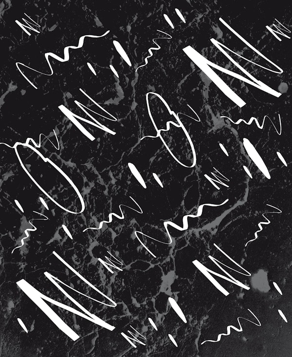 Black Marble White Abstract 1