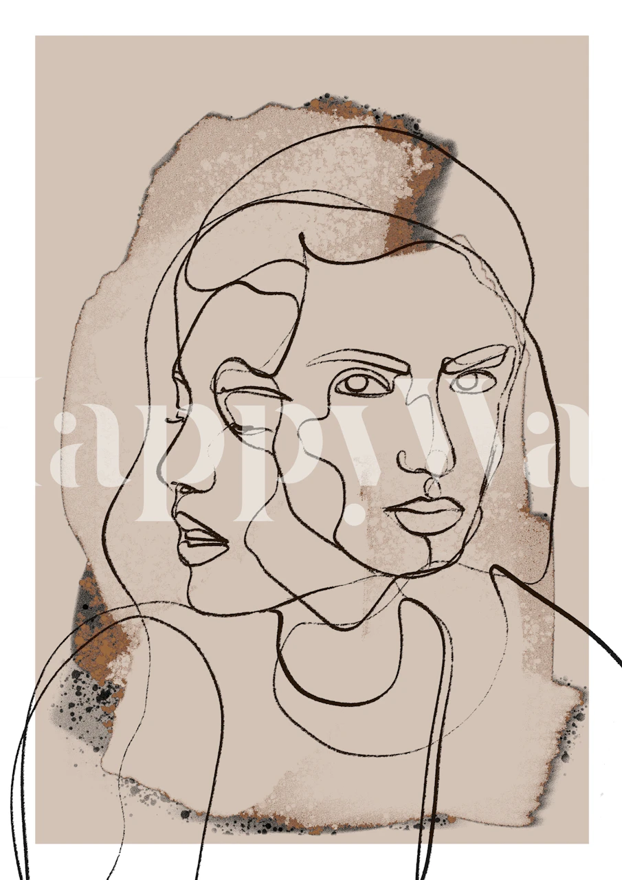 Time Whispers wallpaper in a room