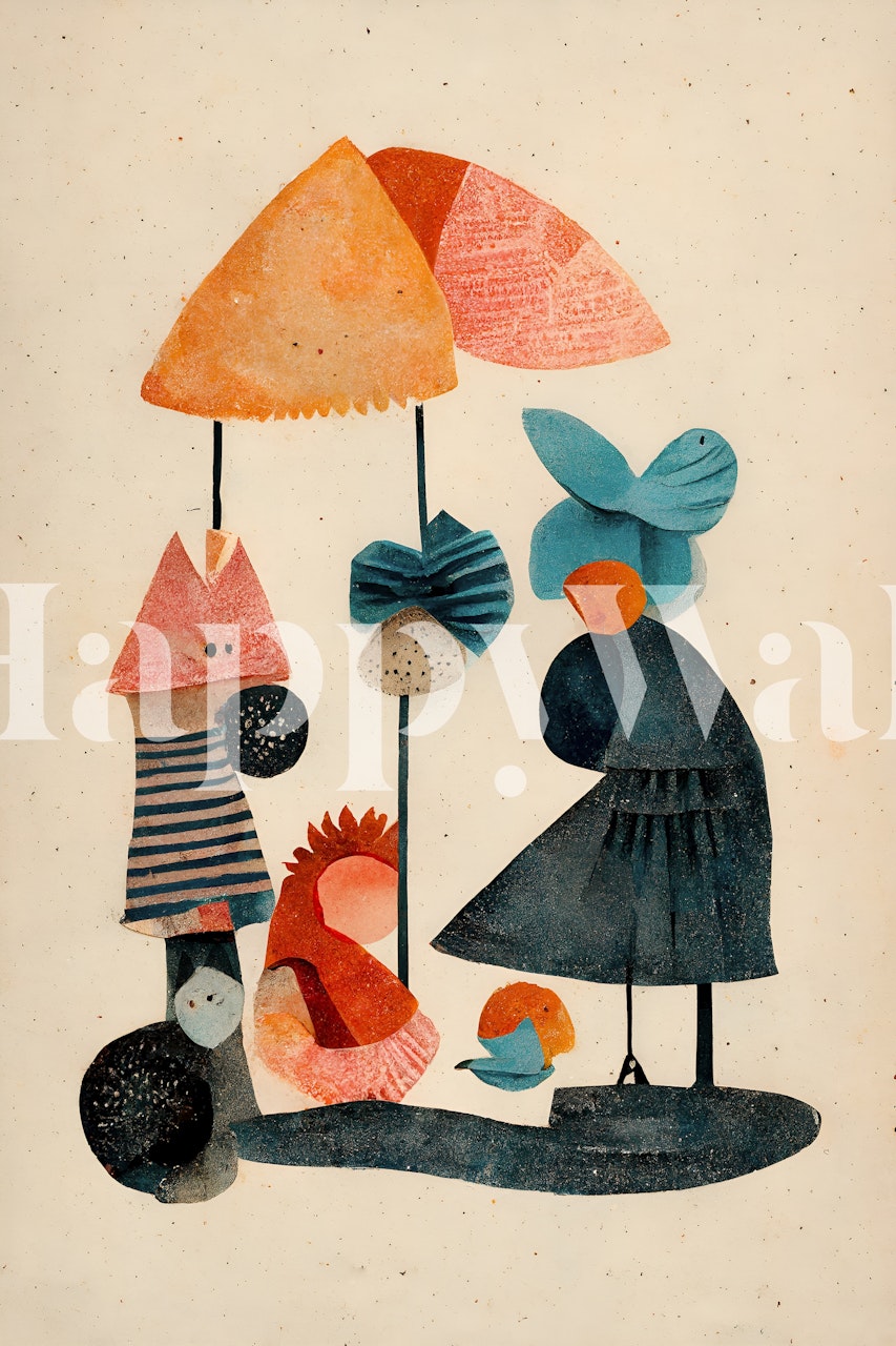 Wzór tapety Whimsical Granny And Friends