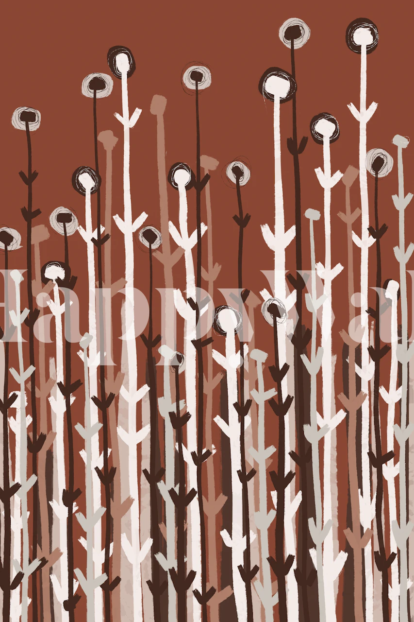 Carta da parati Pastel Reed in un ambiente