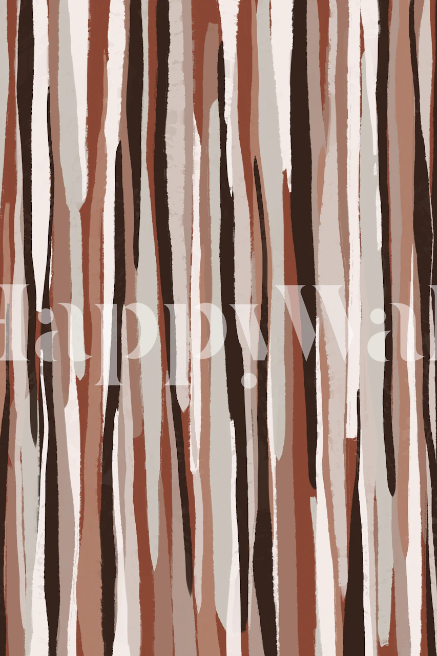 Papier peint Pastel Thin Stripes dans une pièce