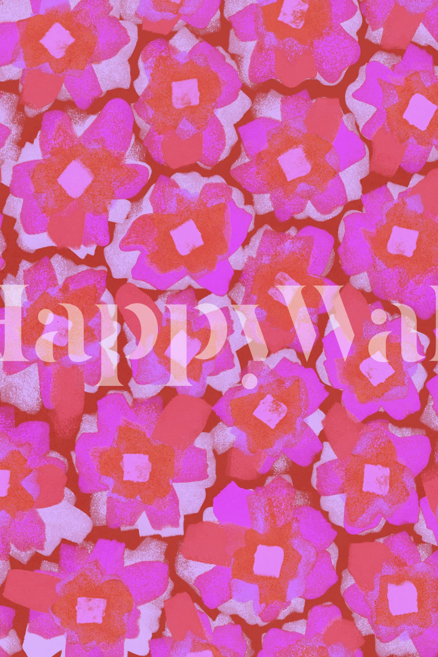 Design de Cute Pink Blossom Pattern dans une pièce