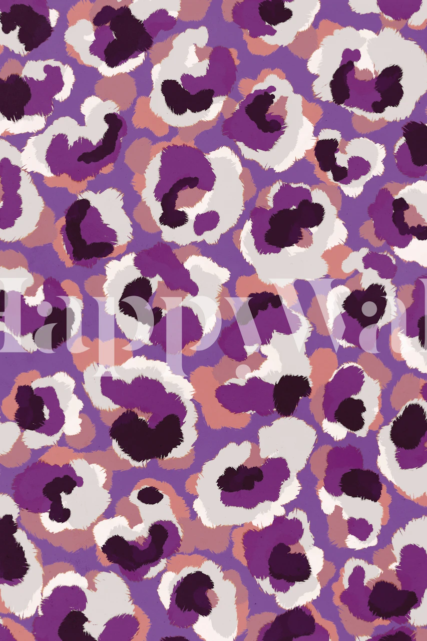 Viola Pattern wallpaper in a room setting