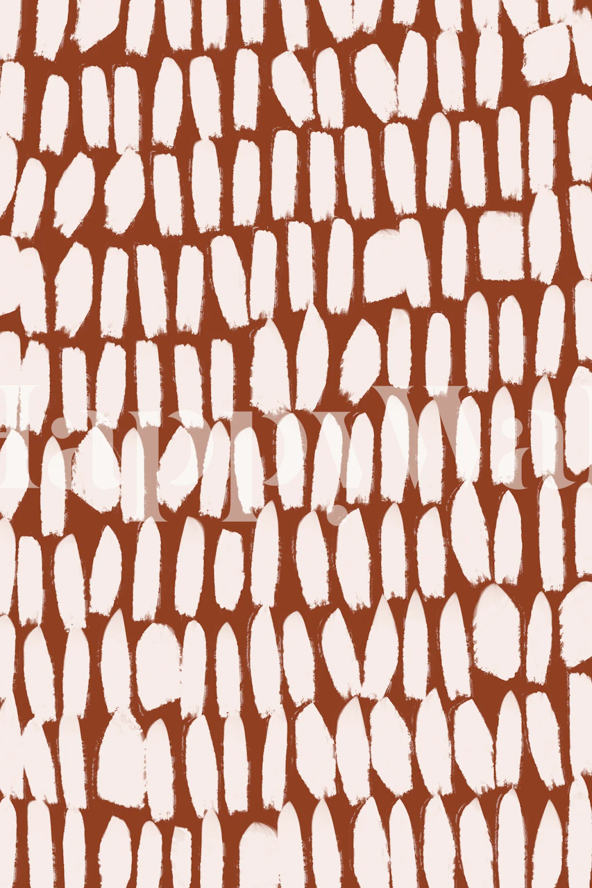 Carta da parati Simple White Strokes in un ambiente moderno