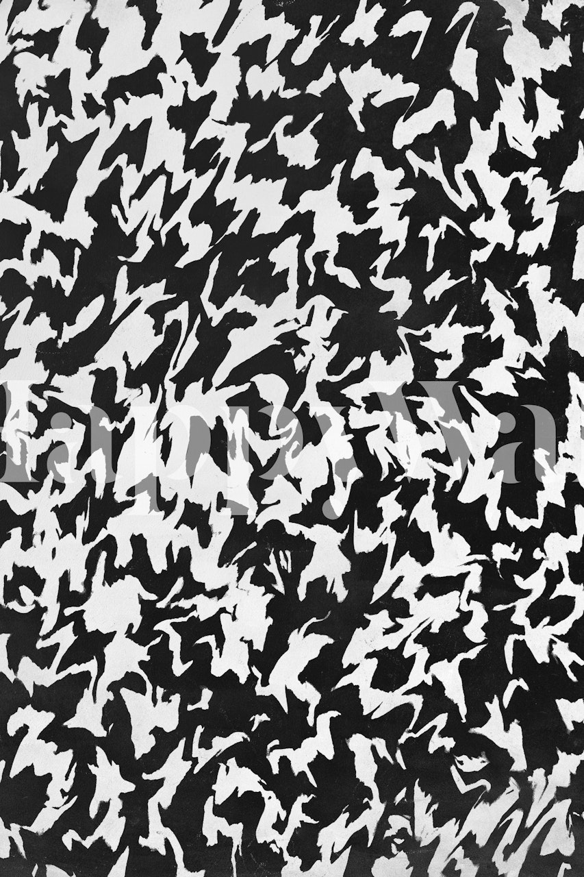Black and white zig zag pattern wallpaper