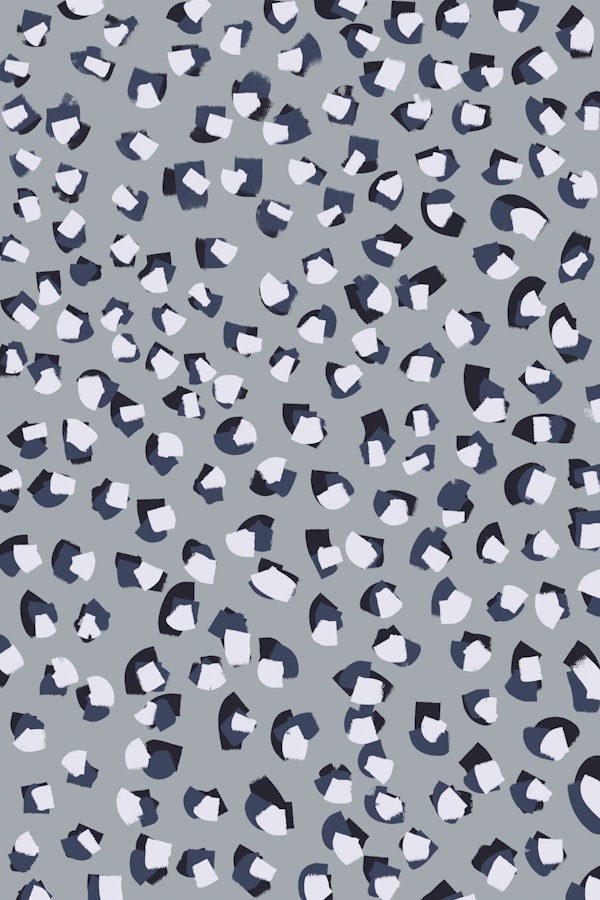 Little White Blue Brush Strokes