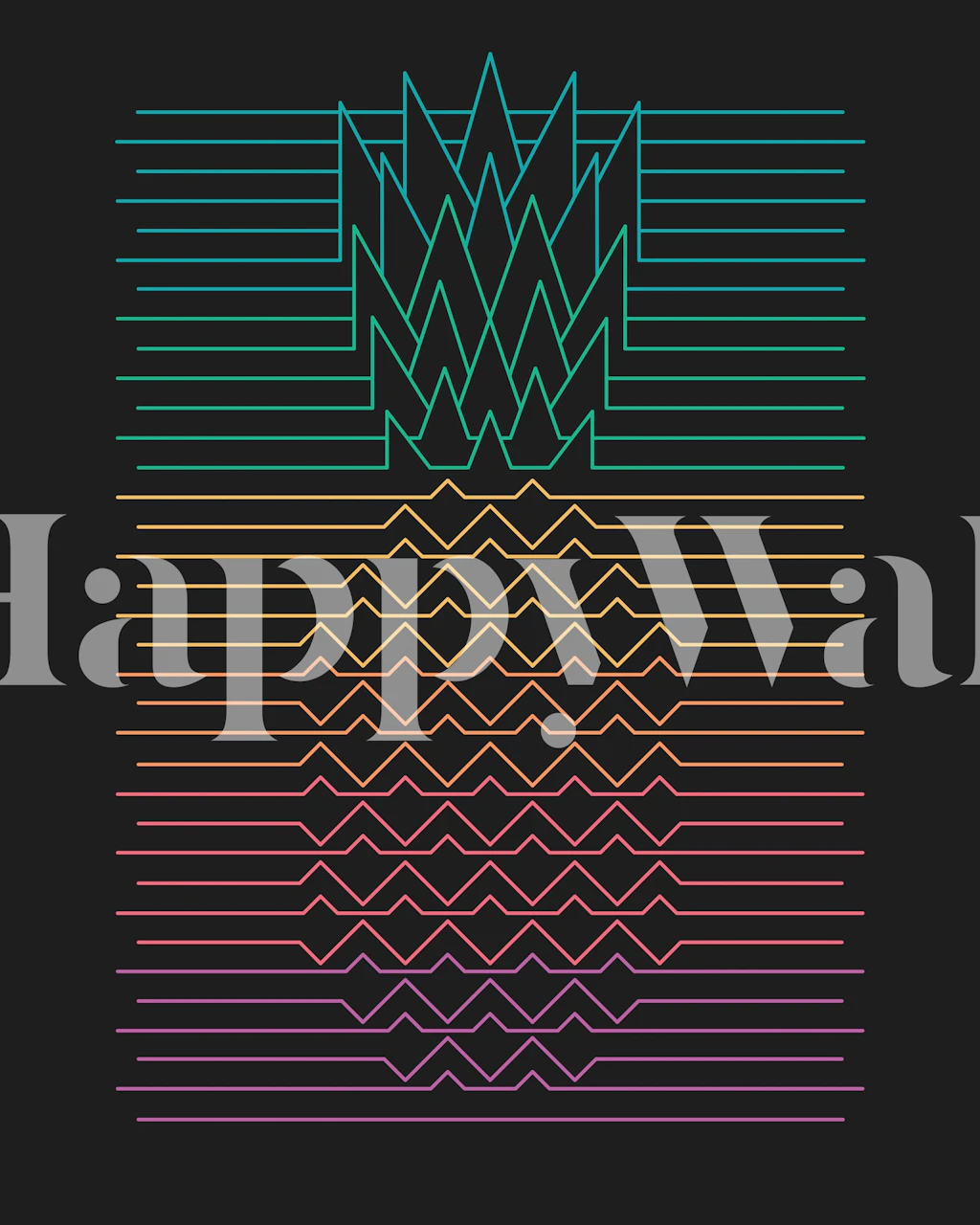 Hala Kahiki tapetdesign i et rom