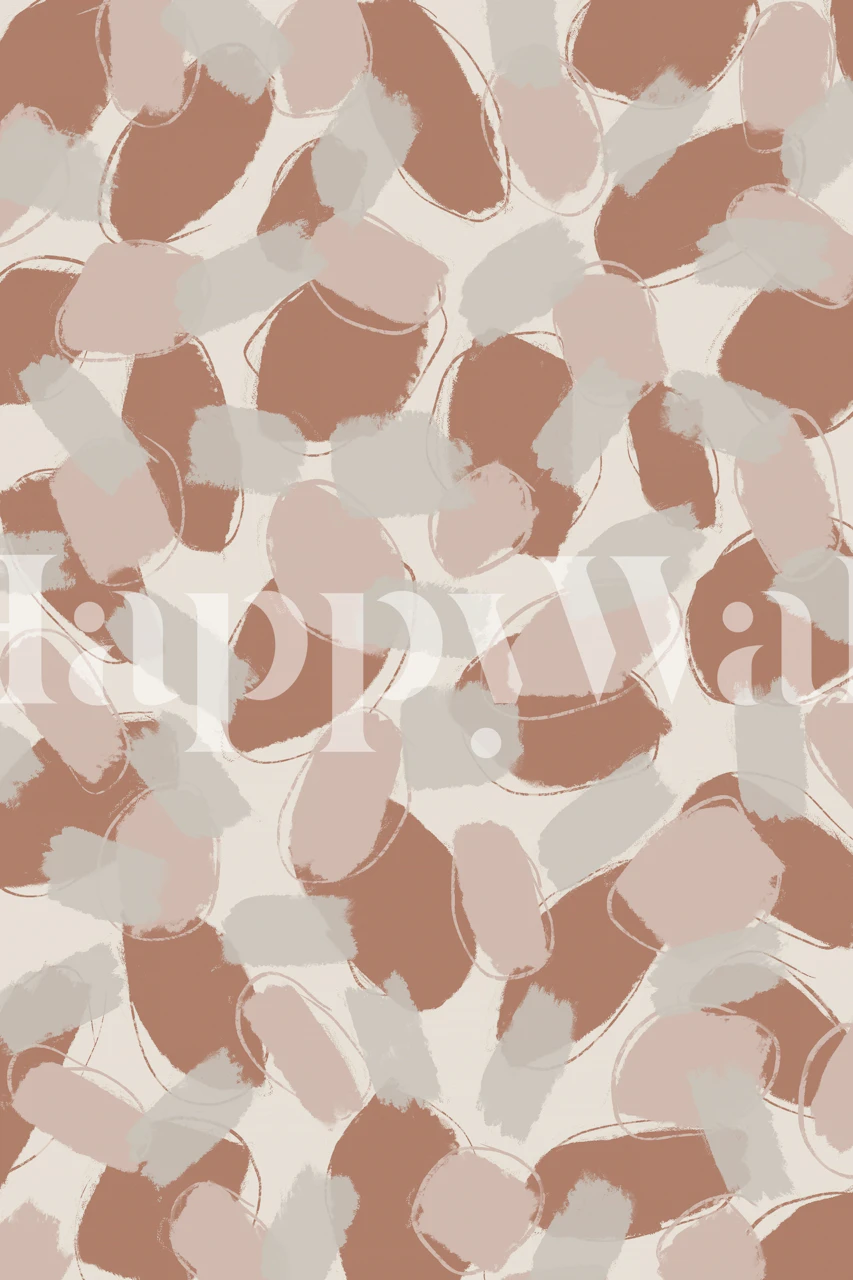 Tapeta Soft Pastel Brush Strokes na zidu