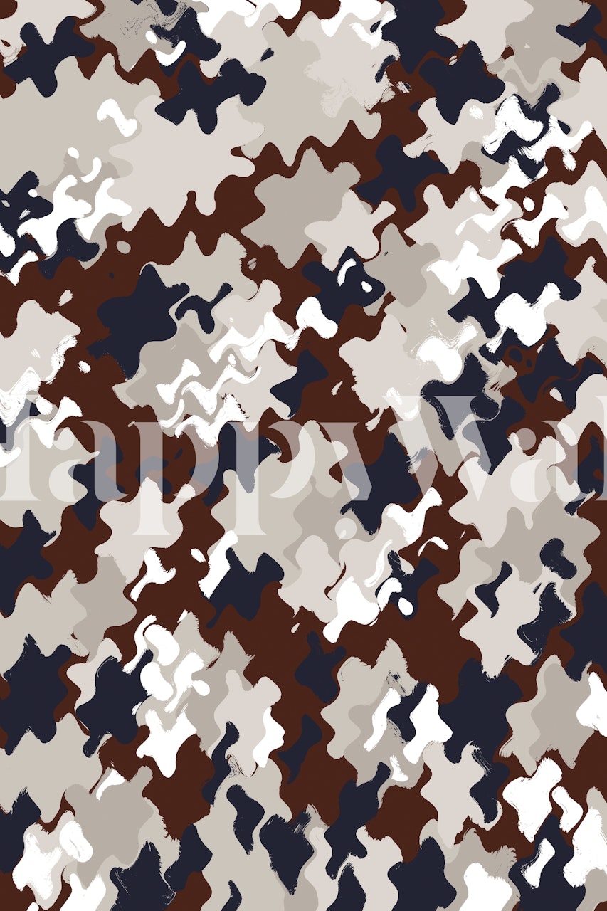 Liquid Berries Pattern tapetti huoneessa