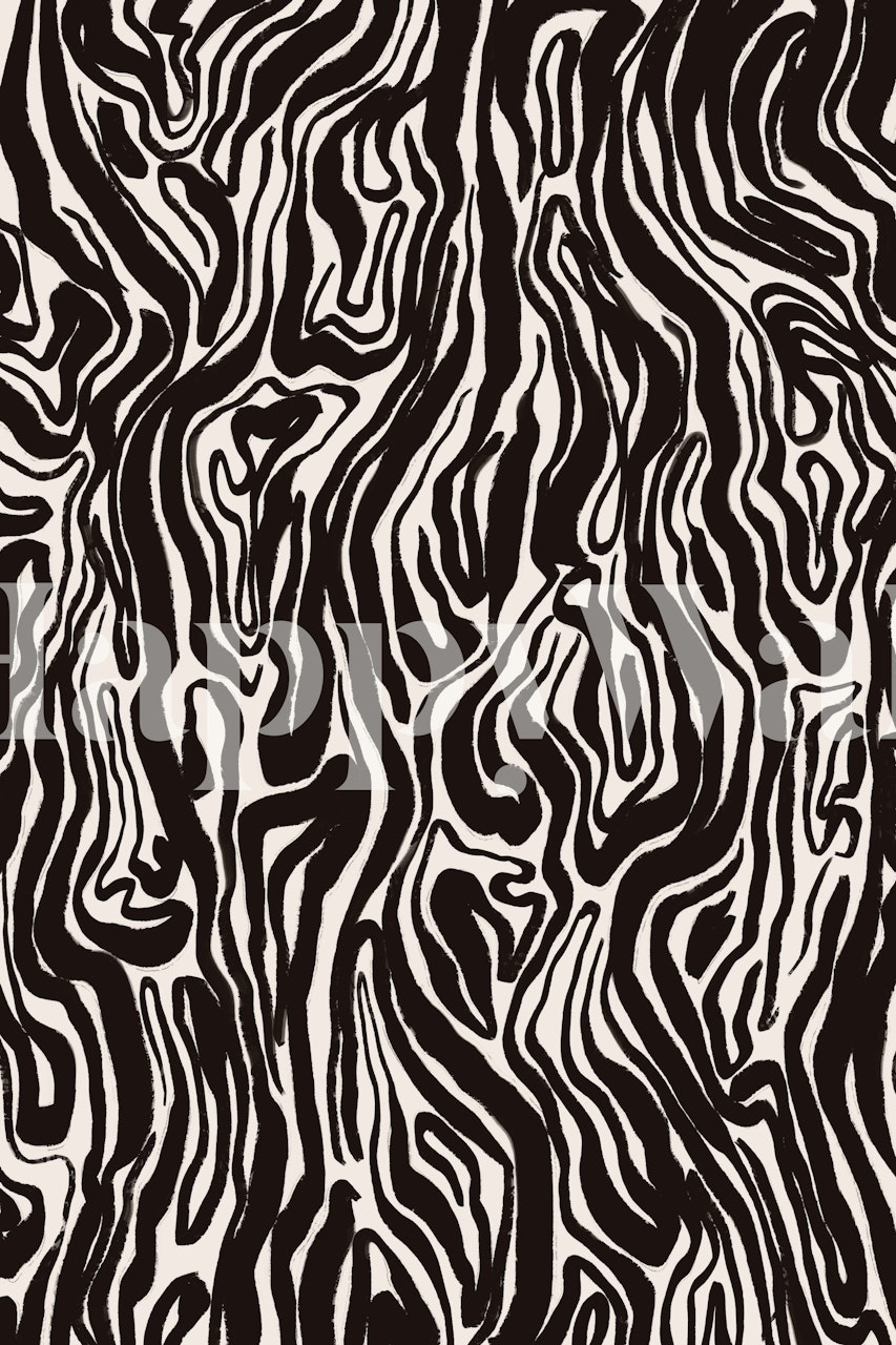 Black and white tree bark pattern wallpaper