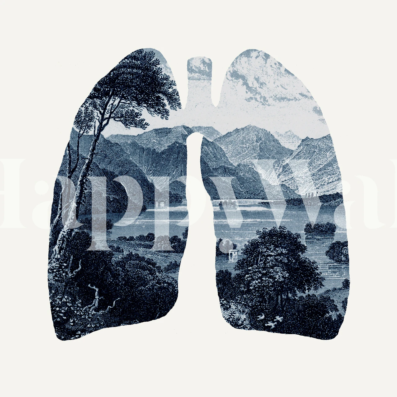 Fresh tapetdesign i en rumsmiljö