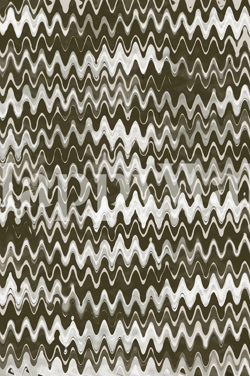 Strong Green Waves tapet i ett rum