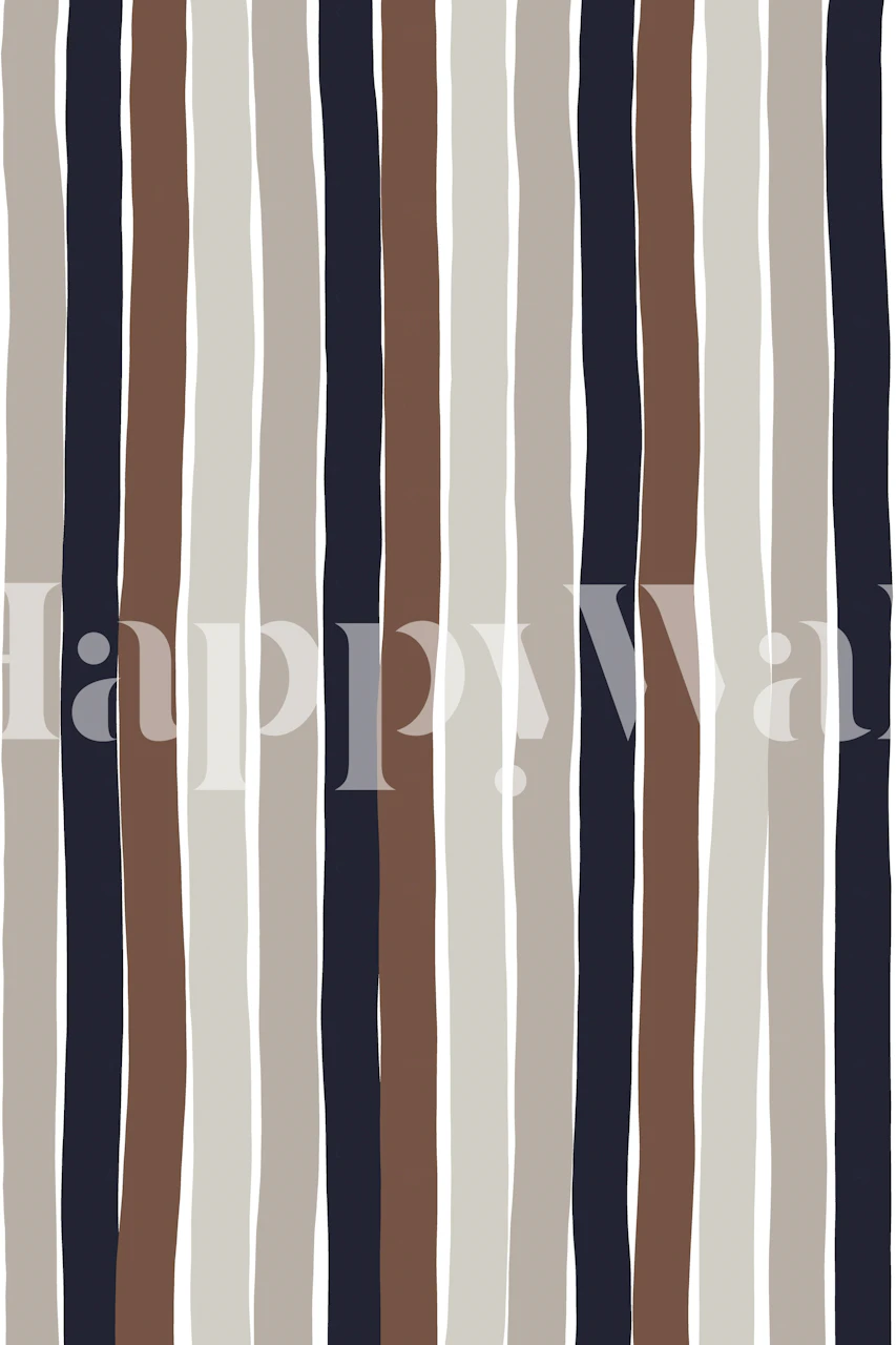 Gentle Color Stripes tapetti esitelty huoneessa