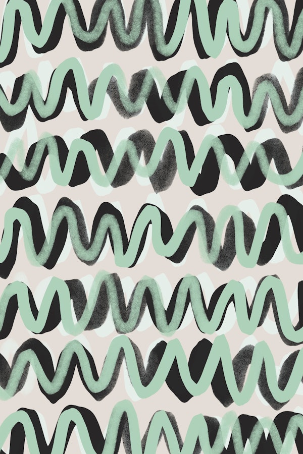 Turquoise ZigZag Pattern