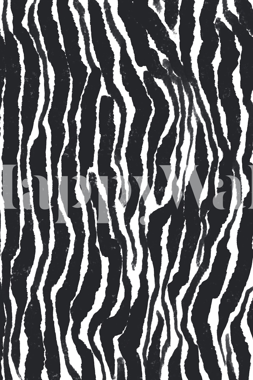 Zebra pattern tapet i en modern miljö