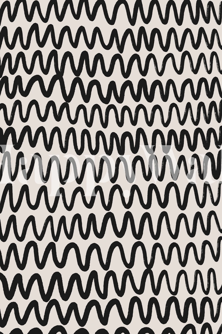 Tapeta Marker Wavey Pattern v místnosti