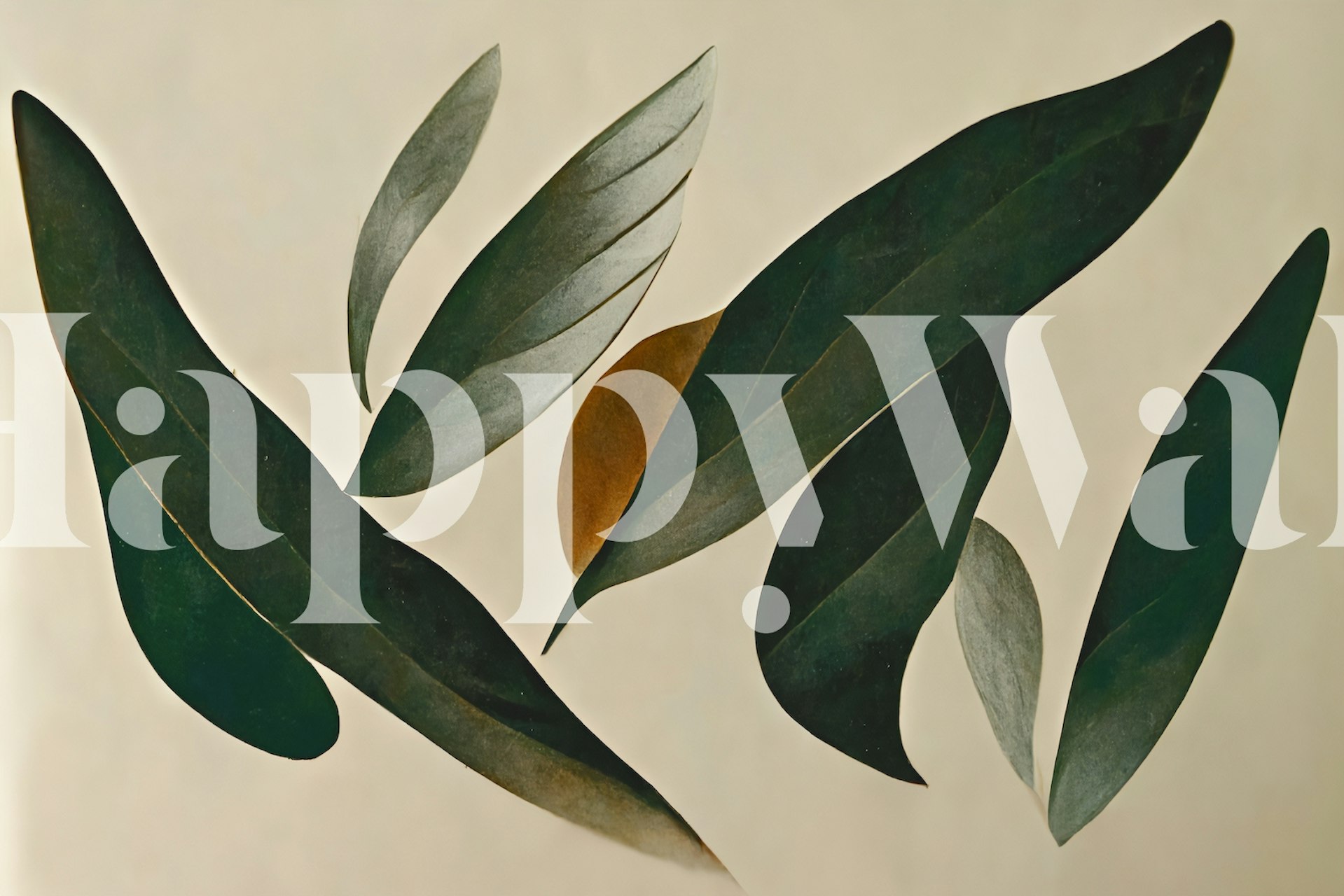 Floating Leafs-tapetti huoneessa