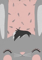 Little Bunny (pink) tapete