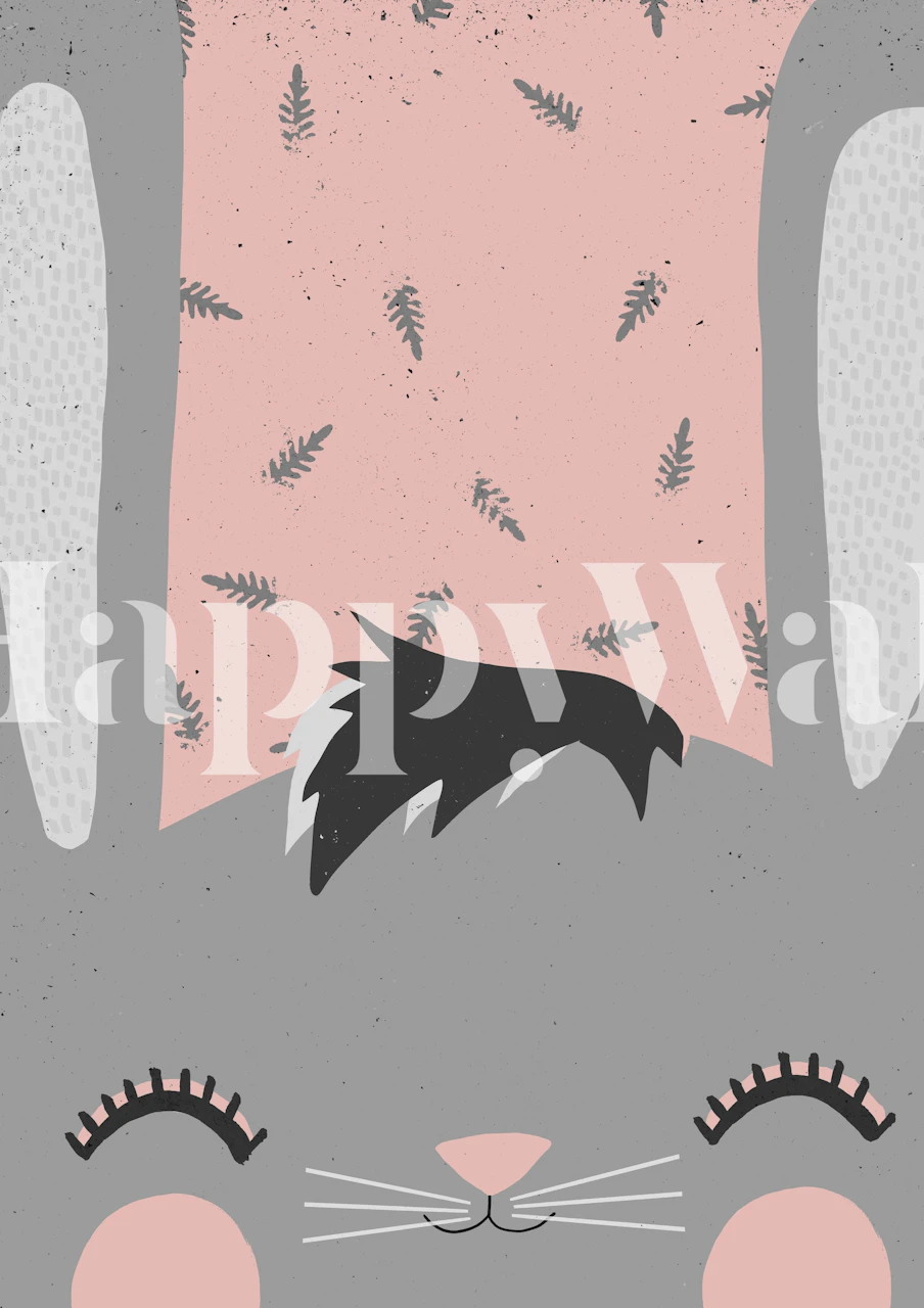 Little Bunny tapet i et stilfullt rom