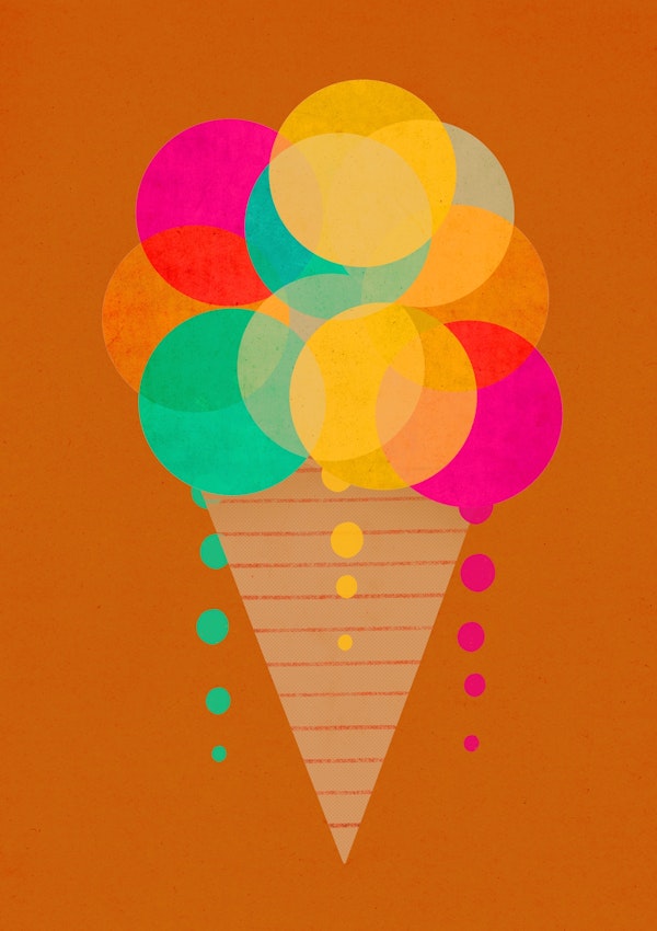 Neon Ice Cream
