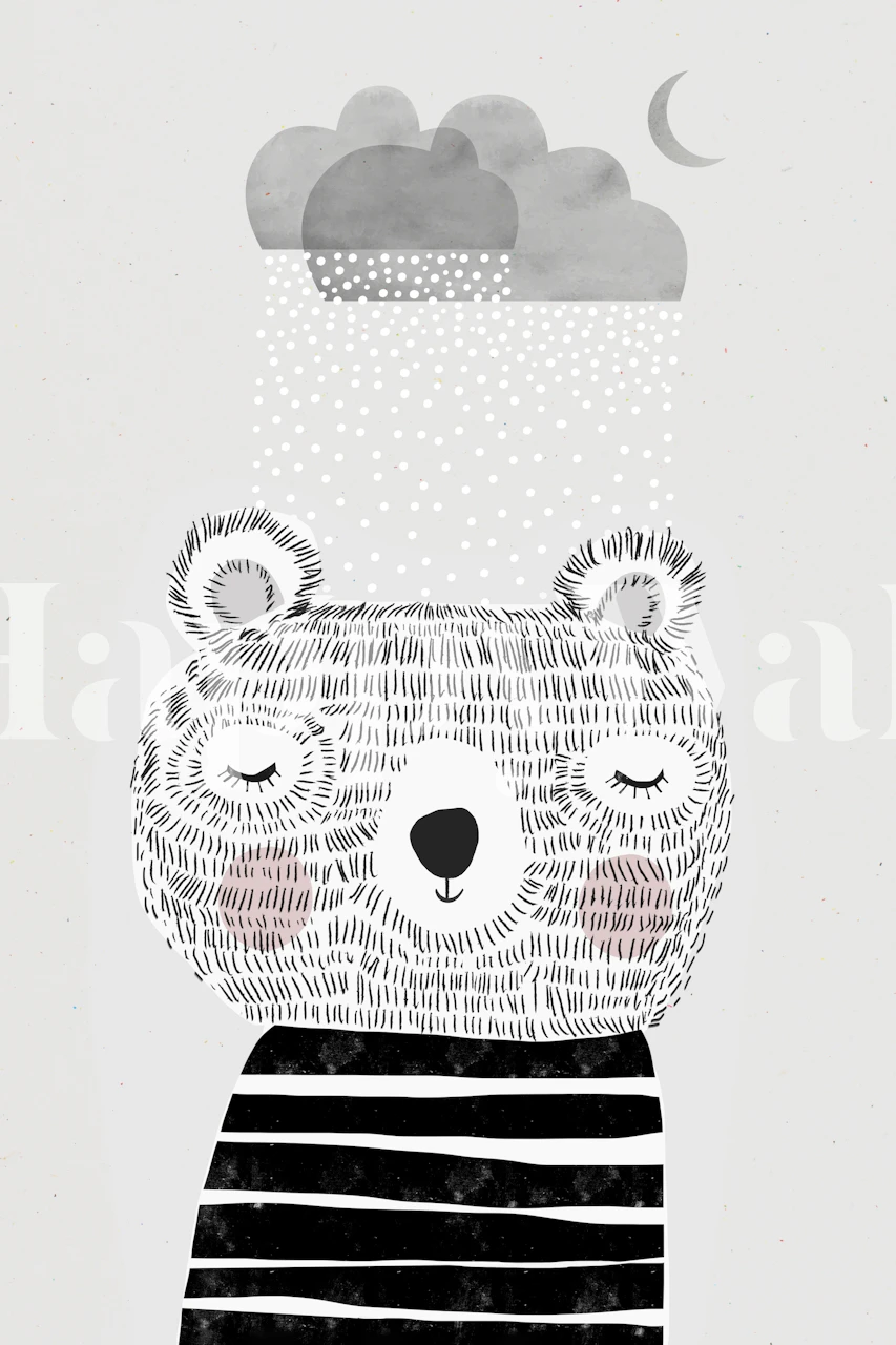 I Love Snow tapet i et rom