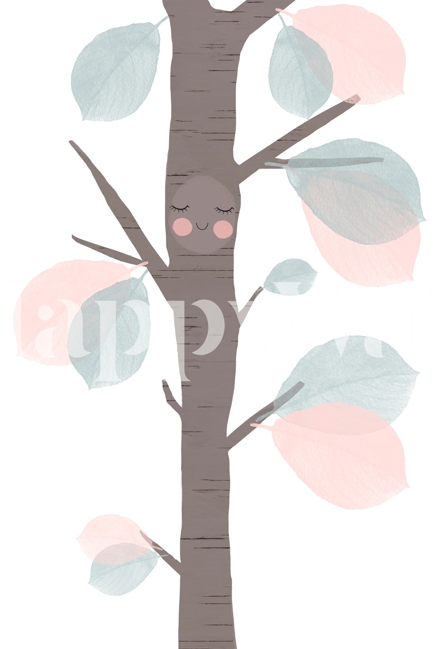 Little Tree tapetti huoneessa