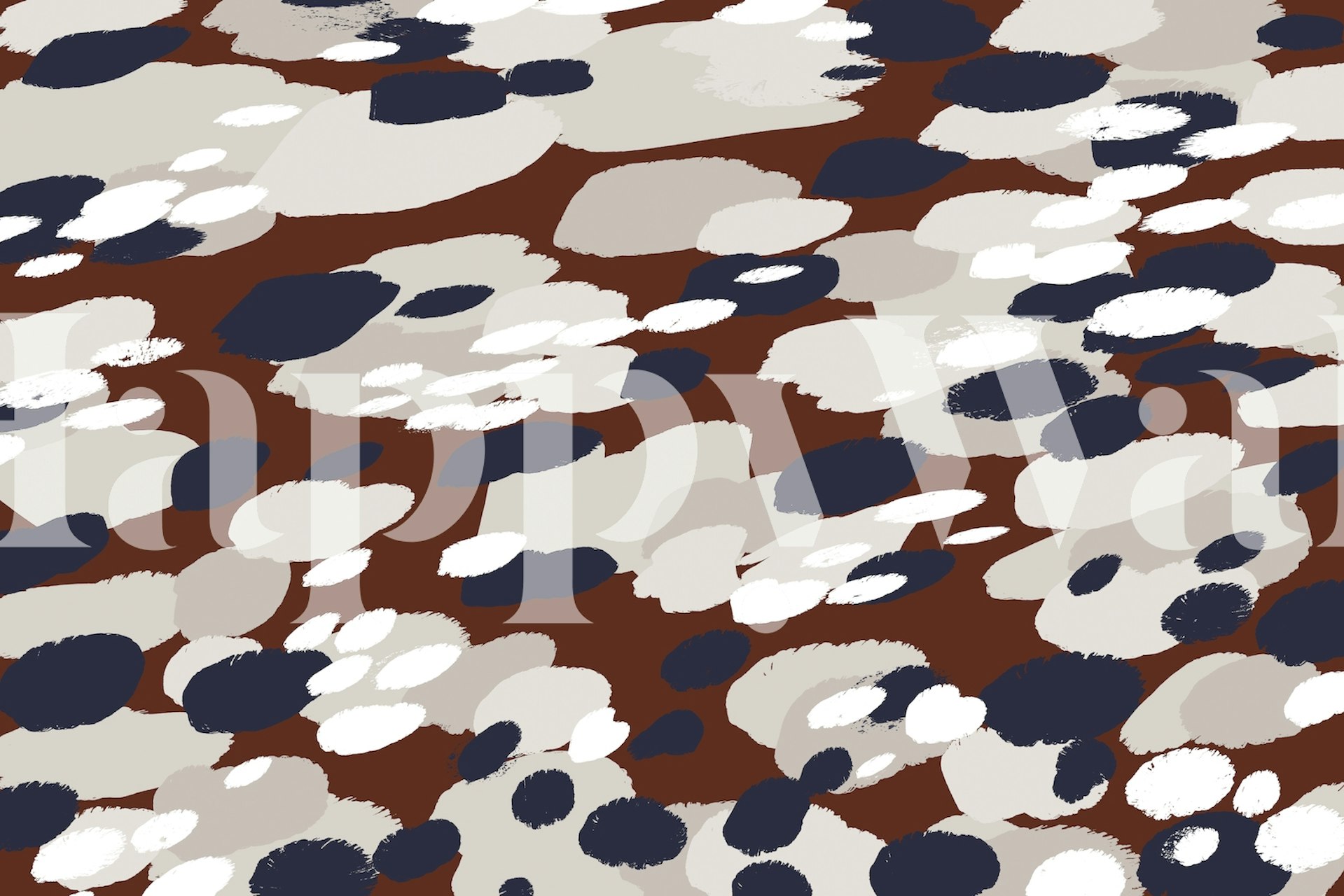 Fototapeta s abstraktním vzorem bobule v zemitých tónech od happywall.com