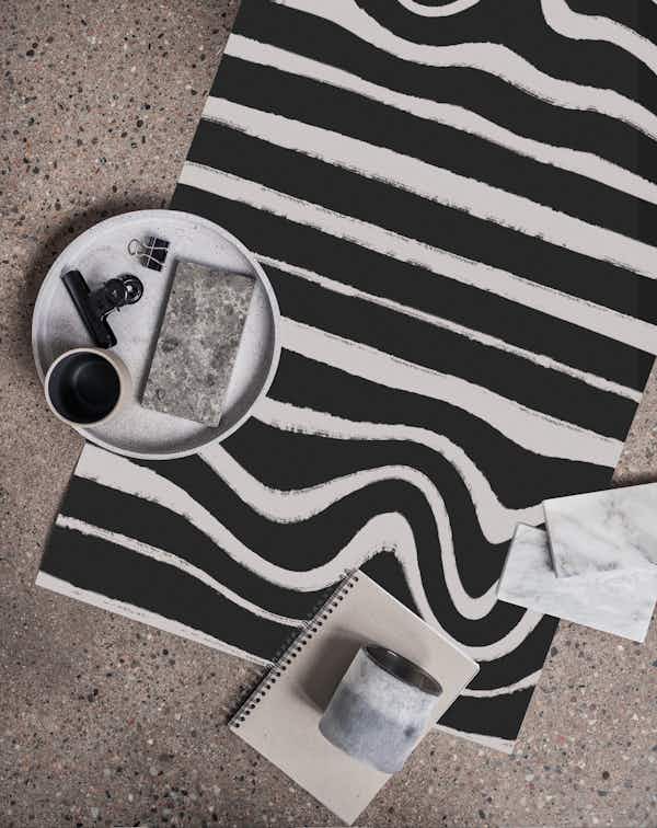 Wavey Stripes Square wallpaper roll
