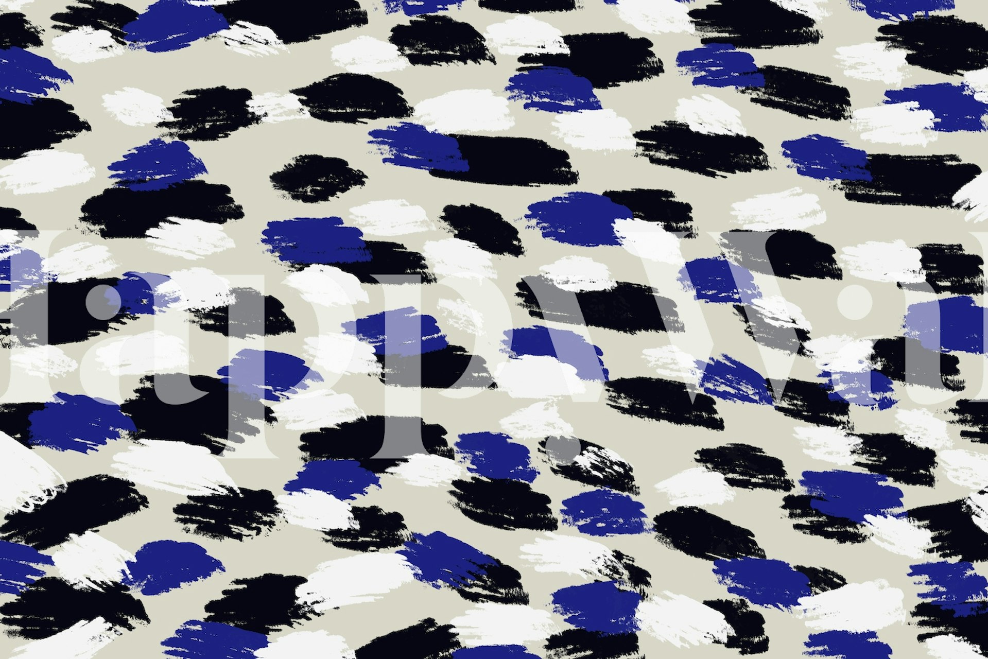 Αφηρημένες blue brushstrokes σε έναν τοίχο με ουδέτερο φόντο