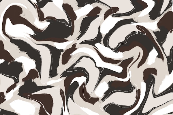 Shaky Brown Beige Strokes Square