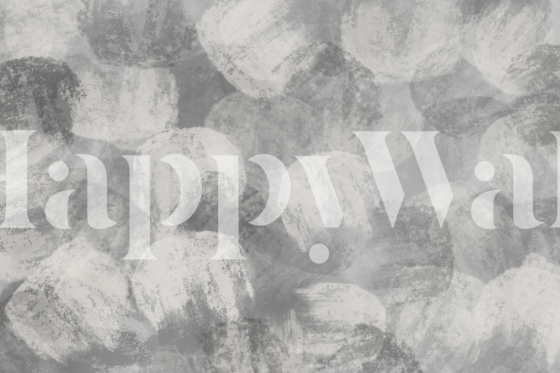 Ταπετσαρία Grey Thick Strokes Pattern σε ένα δωμάτιο