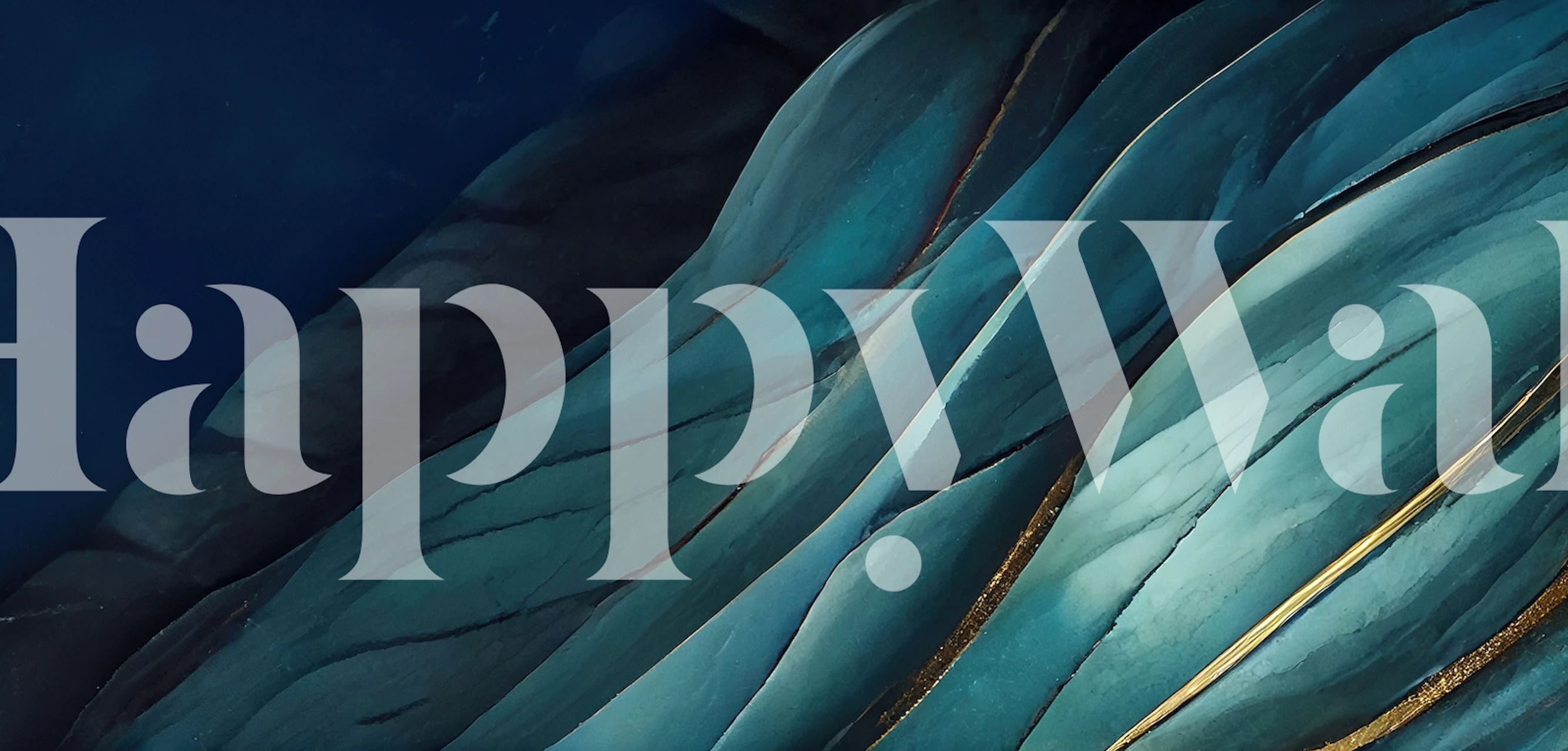 Luksusowa marmurkowa fototapeta w kolorze złotym i turkusowym z eleganckimi wirującymi wzorami