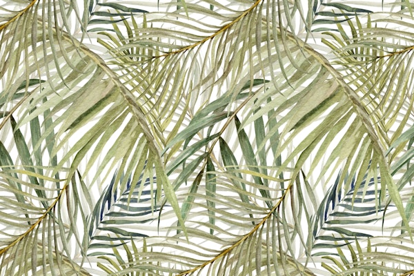 Jungle leaf green watercolor
