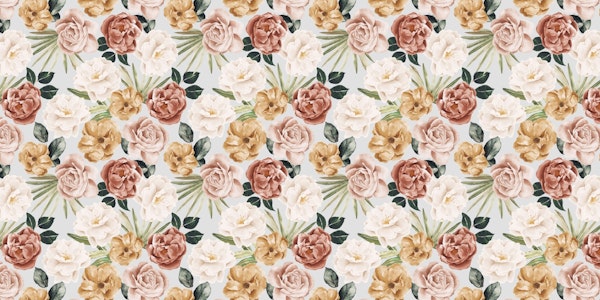 Large watercolor flowers