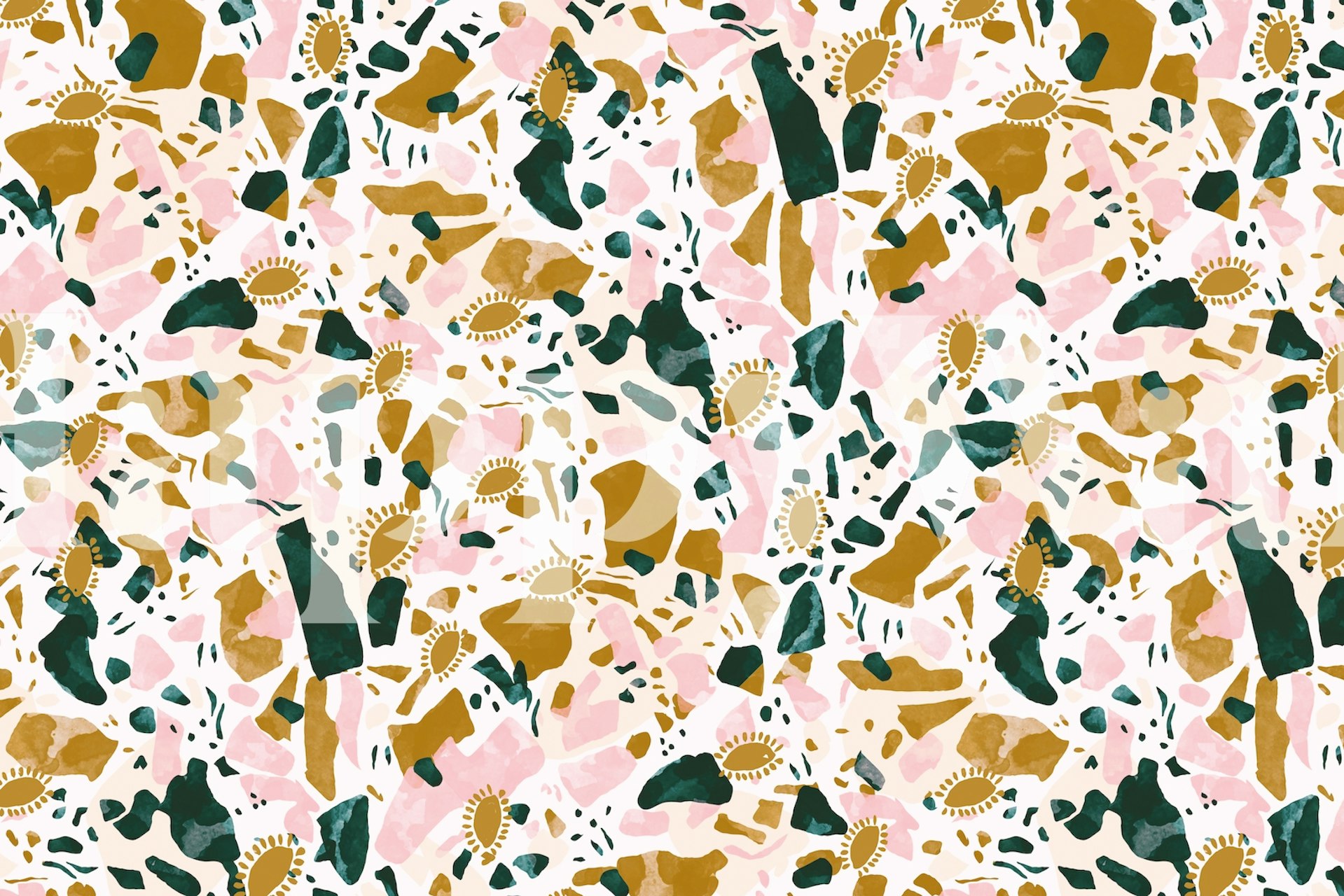 Tapeta Boho terrazzo u sobi